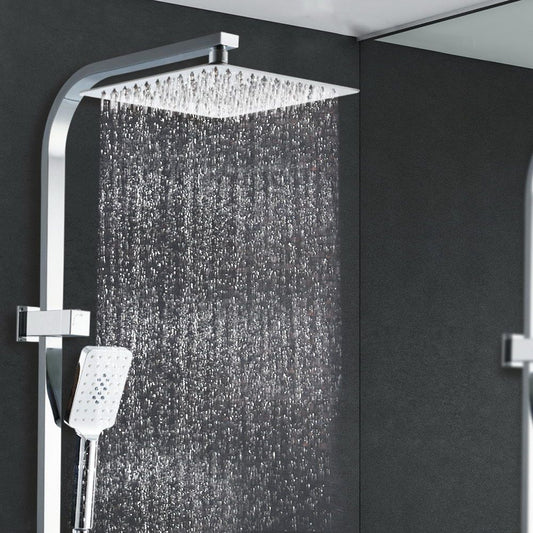 Cefito Chrome Rain Shower Set (10")